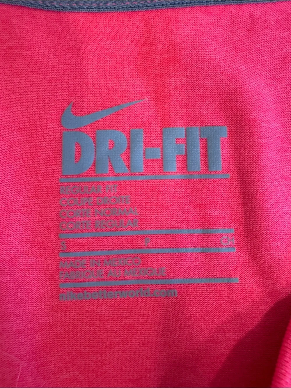 Nike Women's V-Neck Short Sleeve Tee in Bright Pink